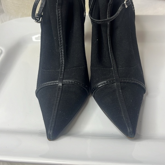 GUCCI VINTAGE SCUBA STRETCH STRAPPY ANKLET BOOTIES - Picture 5 of 11